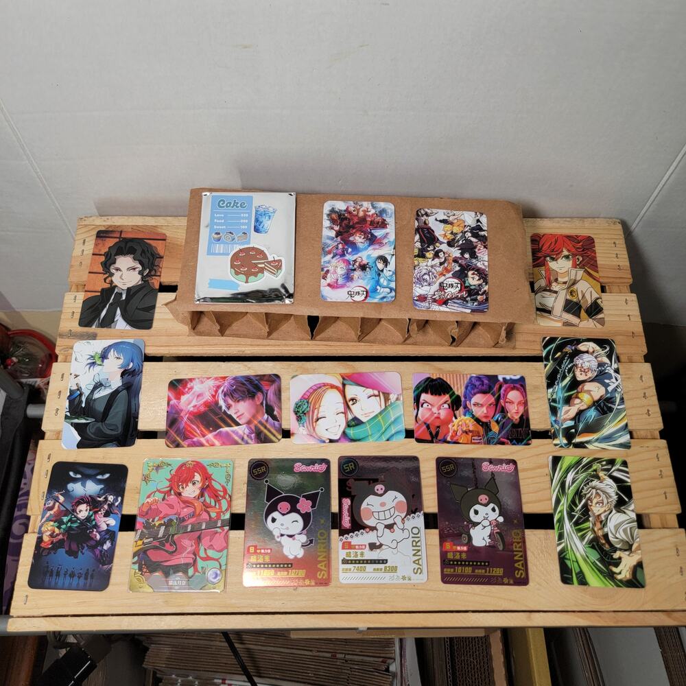 Set of 15 Random Collectible Anime Cards